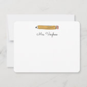 鉛筆のノート先生からのノート ノートカード (正面)