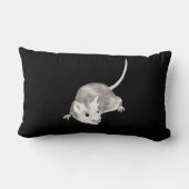 鉛筆のマウス:  現実主義の鉛筆のスケッチ ランバークッション (裏面)