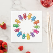 鉛筆の丸 スタンダードランチョンナプキン (インサイチュ)