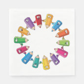 鉛筆の丸 スタンダードランチョンナプキン (正面)