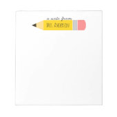 鉛筆の先生 ノートパッド (正面)