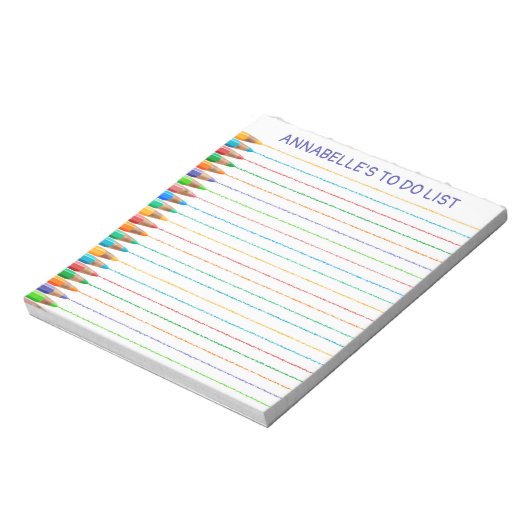 鉛筆の線の一覧を表示するメモ帳の個人用設定 ノートパッド (回転)