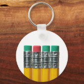 鉛筆を白い上に置く キーホルダー (正面)