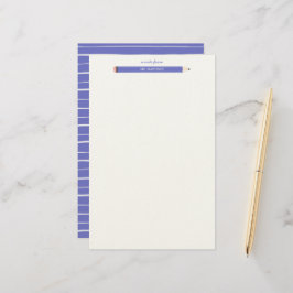 鉛筆イラストレーション学校先生文房具 便箋