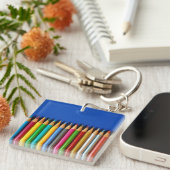 鉛筆カラフルクレヨン キーホルダー (正面右)
