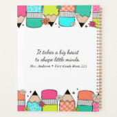 鉛筆カラフル先生名教室 プランナー手帳 (裏面)