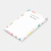 鉛筆カラフル柄かわいい先生からのメモ ポストイット (アングル)