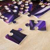 鉛筆カラフル紫ブルーイエローグリーンレッドピンク ジグソーパズル (側面)