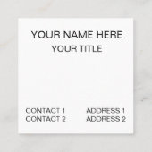 鉛筆カラフル スクエア名刺 (裏面)