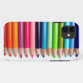鉛筆カラフル。 Case-Mate iPhoneケース (裏面(横))
