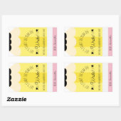 鉛筆ギフトステッカーの年書を始めよう 長方形シール (シート)