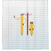 鉛筆シャワーカーテン シャワーカーテン (正面)