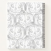 鉛筆スケッチのカボチャ ノートブック (裏面)