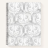 鉛筆スケッチのカボチャ ノートブック (正面)