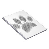 鉛筆スケッチドッグポーデジタルアート ノートブック (右側)