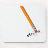 鉛筆ストレス文字 マウスパッド (正面)