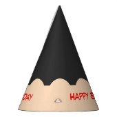 鉛筆チップグラフィック誕生日 パーティーハット (左)