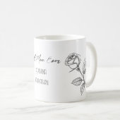 鉛筆ドローバラ母の日コーヒーマグ コーヒーマグカップ (正面右)