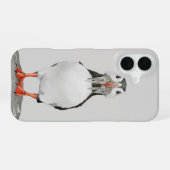 鉛筆パフイン iPhone 16ケース (裏面横)