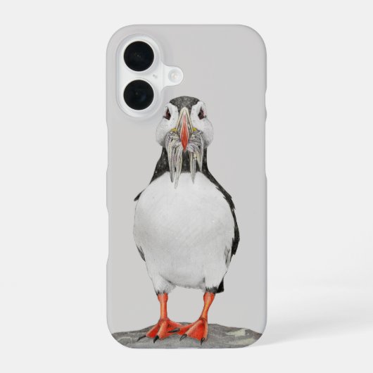 鉛筆パフイン iPhone 16ケース (裏面)