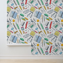 鉛筆パーカーノート付きスクールウォールデコール 壁紙