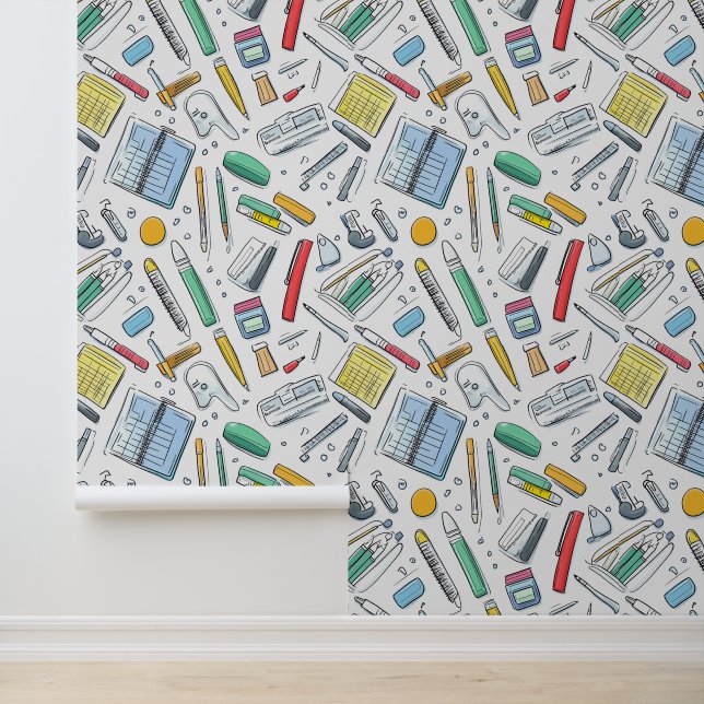 鉛筆パーカーノート付きスクールウォールデコール 壁紙 (アプリケーション)