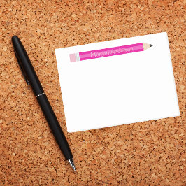 鉛筆パーソナライズされた先生メモ帳，カスタム ポストイット