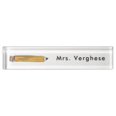 鉛筆パーソナライズされた デスクネームプレート (正面)