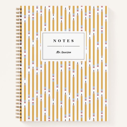 鉛筆パーソナライズされた ノートブック (正面)
