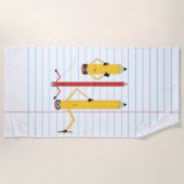 鉛筆ビーチタオル ビーチタオル (正面)