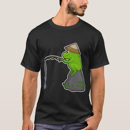 鉛筆フィッシャー釣り魚 Tシャツ (正面)
