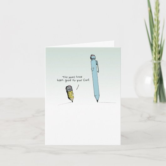 鉛筆マンガ カード (正面)