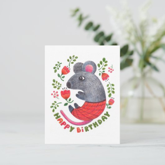 鉛筆マ描ウス シーズンポストカード (スタンド正面)