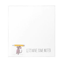 鉛筆メモ帳を使用したマウス