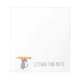 鉛筆メモ帳を使用したマウス ノートパッド