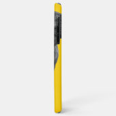 鉛筆中のブルゾウのスケッチ、ヴィンテージ黄色 Case-Mate iPhoneケース (裏面/左)