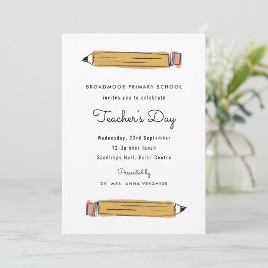 鉛筆先生の日 招待状 (スタンド正面)