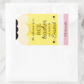 鉛筆先生鑑賞ギフトステッカー 長方形シール (バッグ)