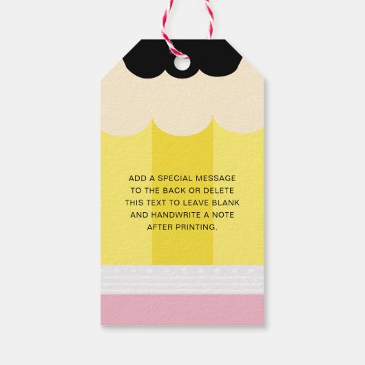 鉛筆先生鑑賞 ギフトタグ (裏面)