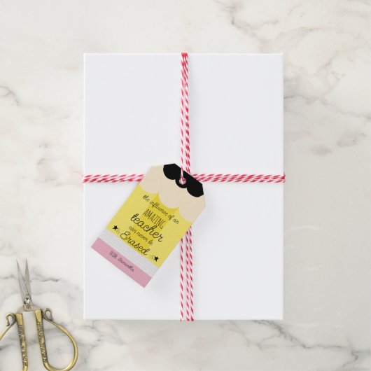 鉛筆先生鑑賞 ギフトタグ (より糸付き)