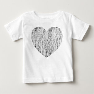 鉛筆入り – 白い上に黒 ベビーTシャツ