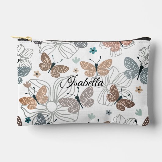 鉛筆化粧美しい蝶アクセサリーポーチ アクセサリーポーチ (正面)