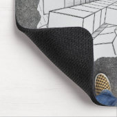 鉛筆対カメラ-眩暈 マウスパッド (コーナー)