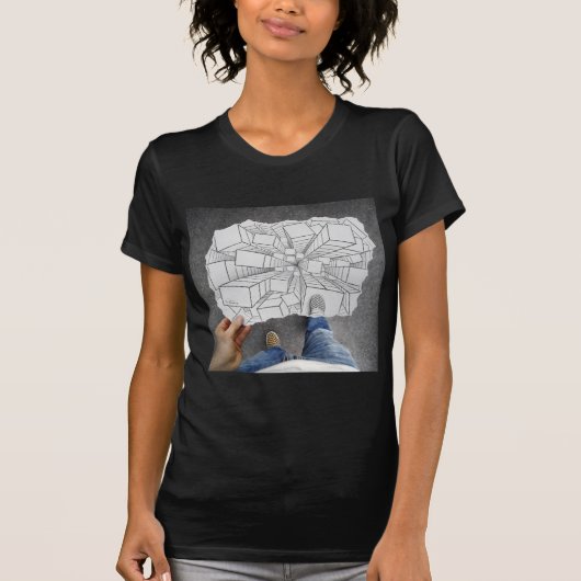 鉛筆対カメラ-眩暈 Tシャツ (正面)