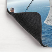 鉛筆対カメラ-鮫 マウスパッド (コーナー)