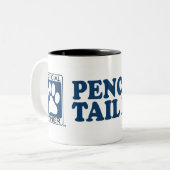 鉛筆尾Feistの青 ツートーンマグカップ (正面左)