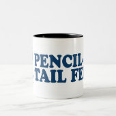 鉛筆尾Feistの青 ツートーンマグカップ (中央)