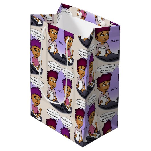 鉛筆抱き枕 ミディアムペーパーバッグ (正面アングル)