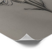 鉛筆描デイジー ポスター (角)