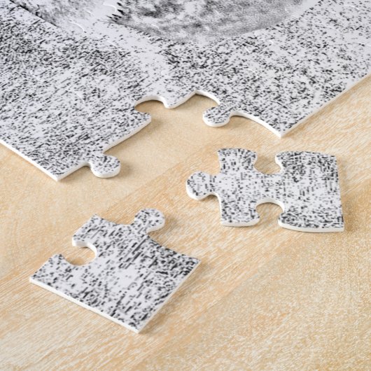 鉛筆描ドイツ羊飼い252 pcジグソーパズル ジグソーパズル (側面)